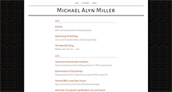 Desktop Screenshot of michaelalynmiller.com