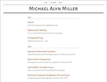 Tablet Screenshot of michaelalynmiller.com